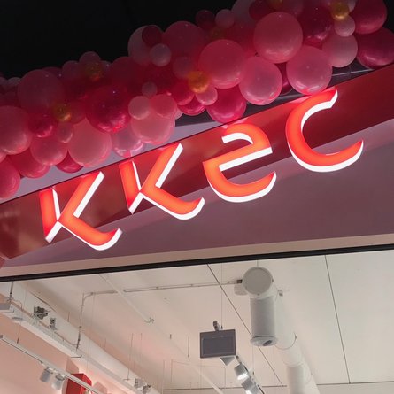 KKEC LED doosletters rood met wit