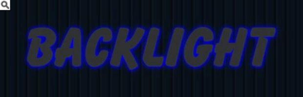 van achter verlichte led letter blauw van achter verlichte led letter blauw
