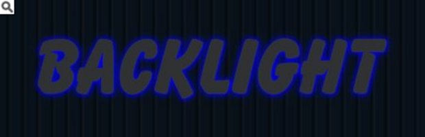 van achter verlichte led letter blauw