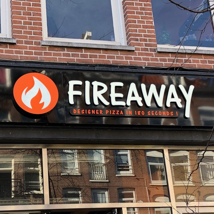 Fireaway Pizza Led letters